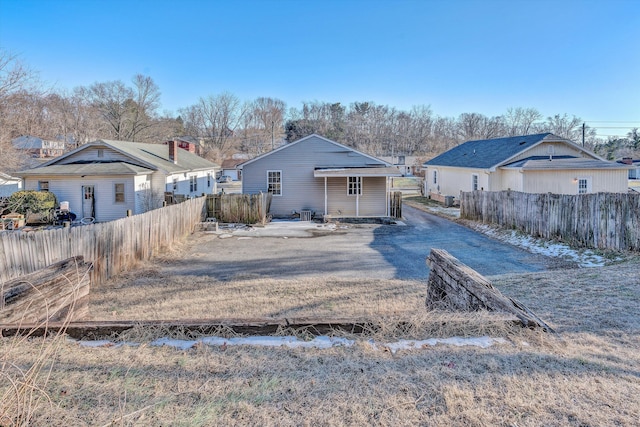 view of back of property