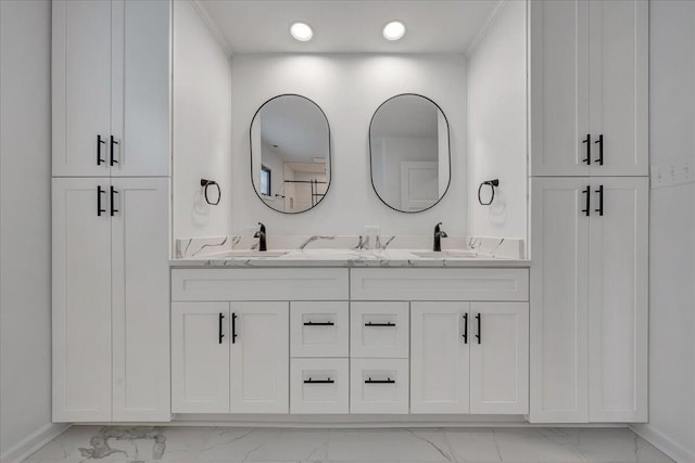 bathroom featuring vanity