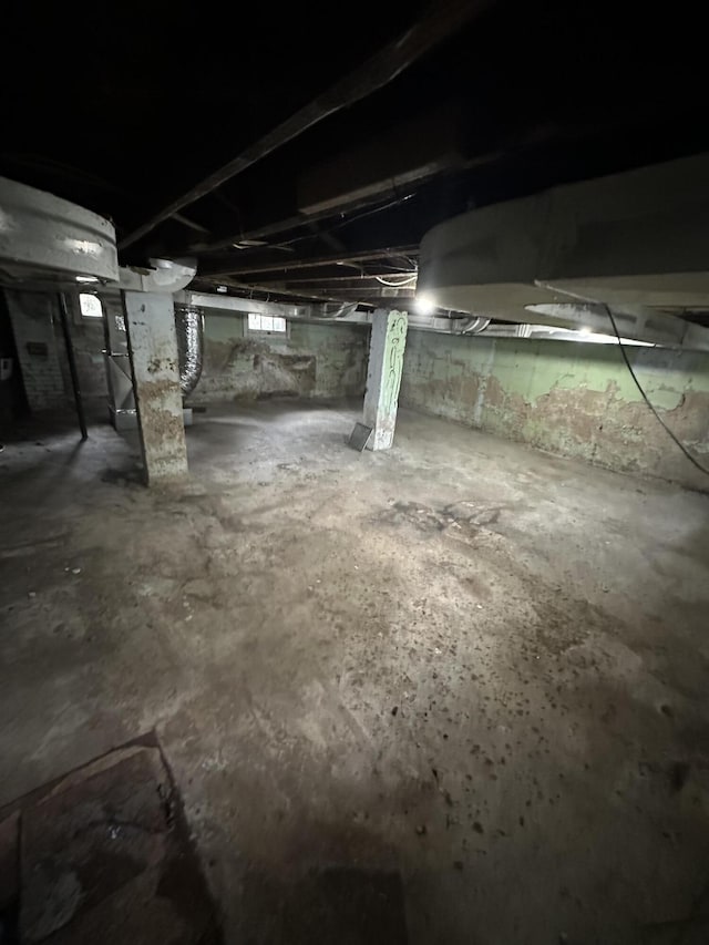 view of basement