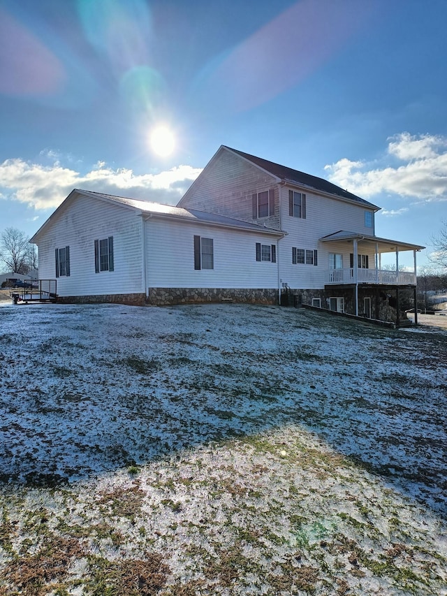 view of back of property