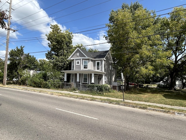 view of front of home with covered porch