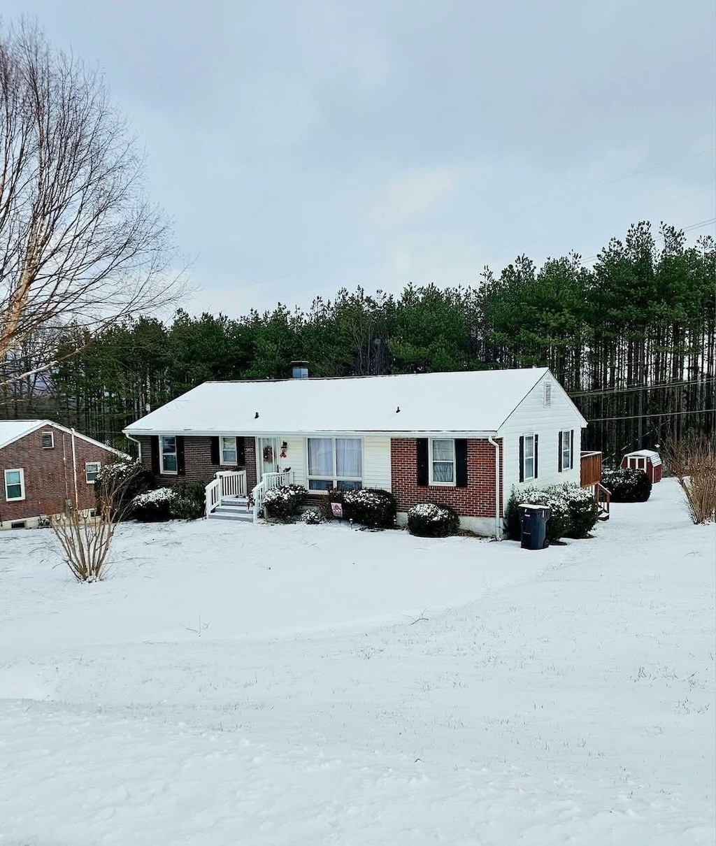 view of ranch-style home