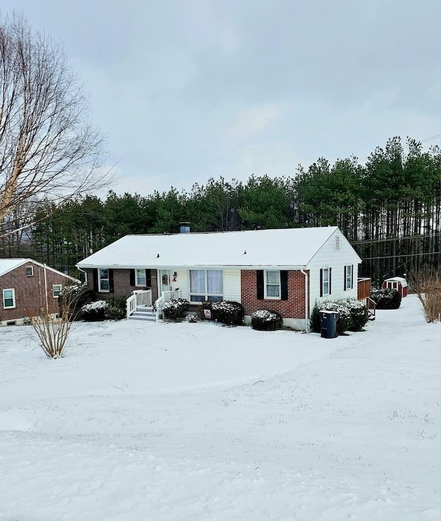 view of ranch-style home