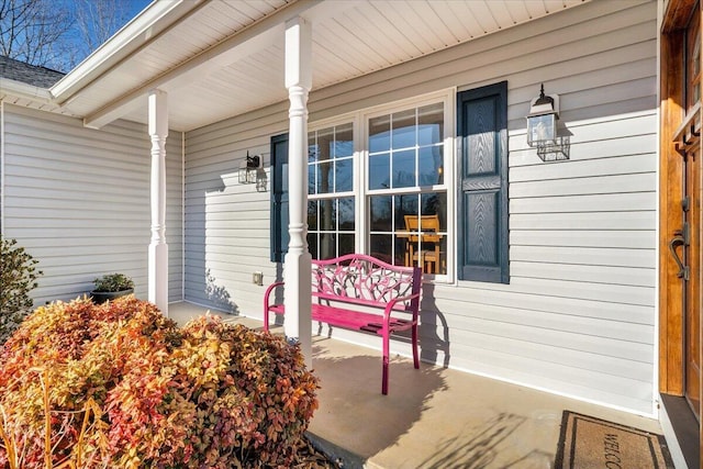 view of patio / terrace featuring covered porch