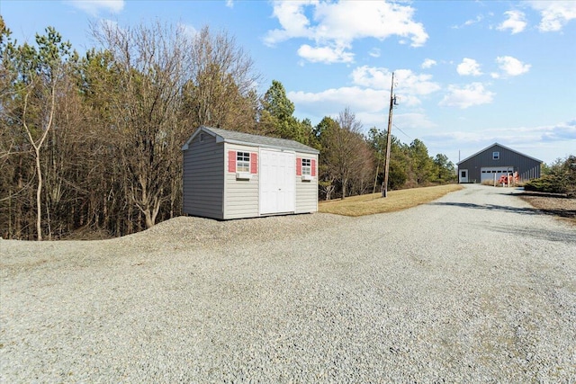 view of outbuilding