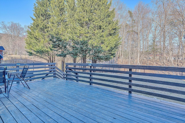 view of wooden terrace