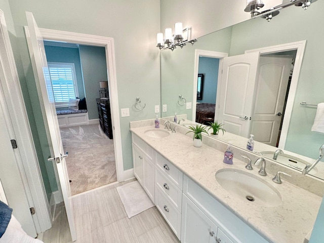 bathroom with vanity