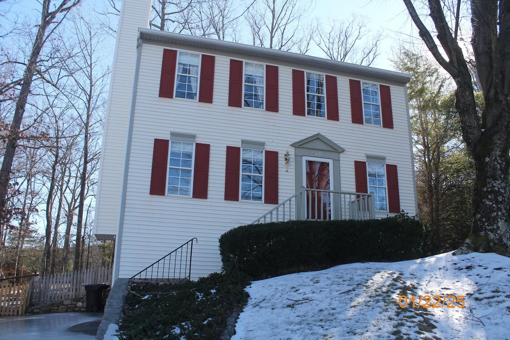 view of colonial-style house