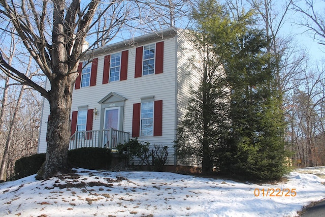 view of colonial-style house