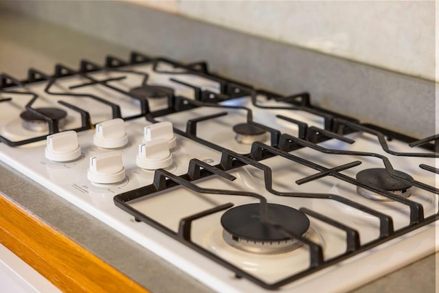 interior details with gas cooktop