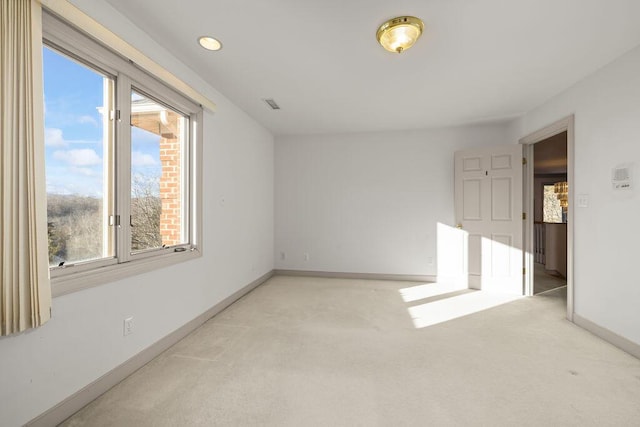 view of carpeted empty room