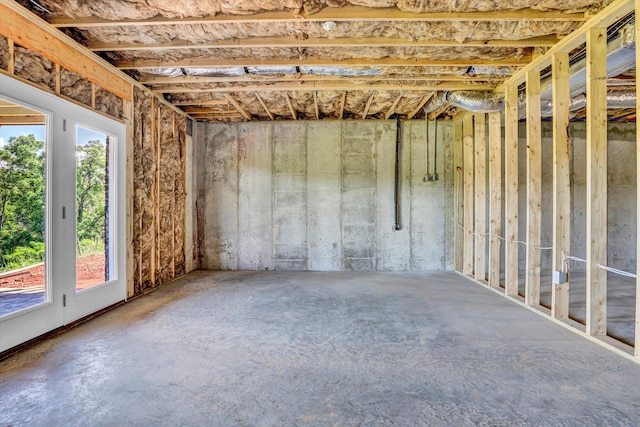 view of basement