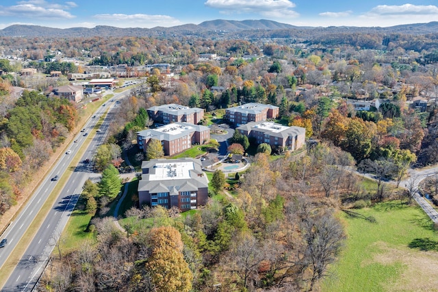 3040 Mcvitty Forest Dr Unit 211, Roanoke, VA 24018 - drone / aerial view with a mountain view