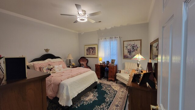 workout area featuring crown molding