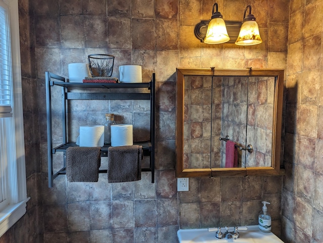 interior details featuring sink