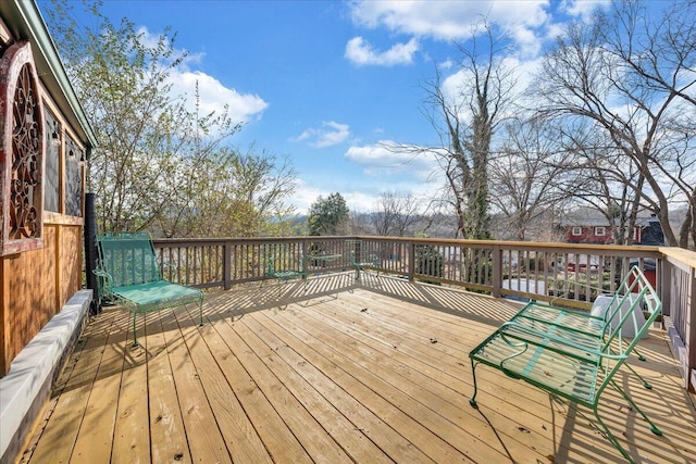 view of wooden terrace