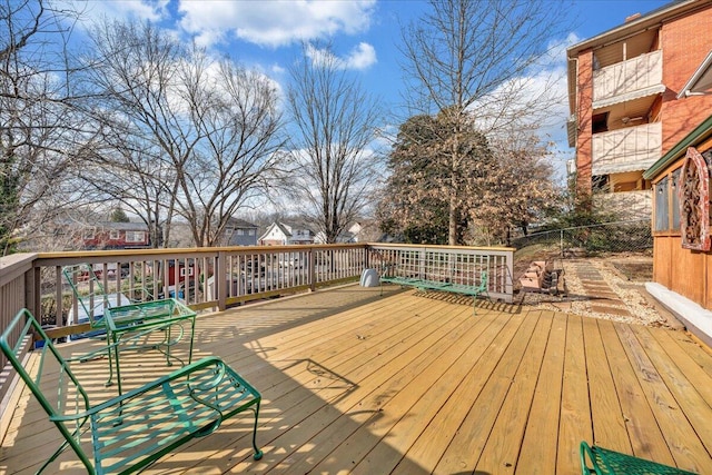 view of wooden terrace