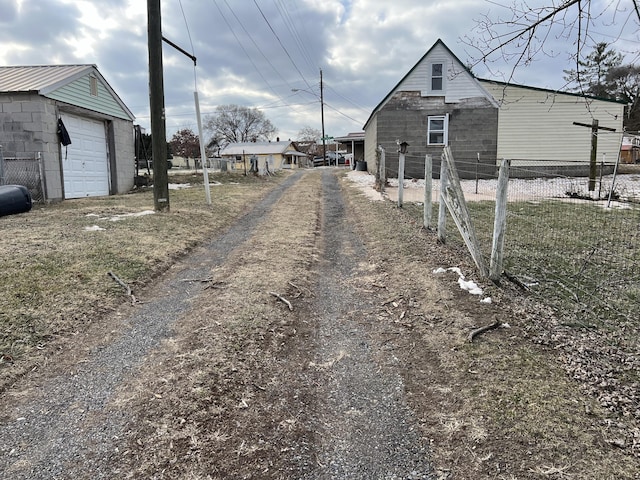 view of road