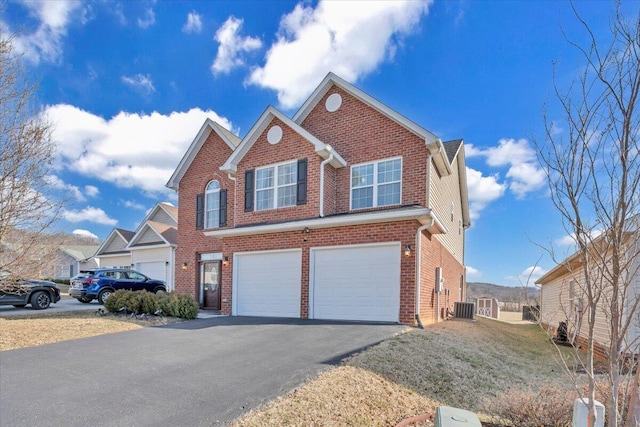 view of front property featuring a garage