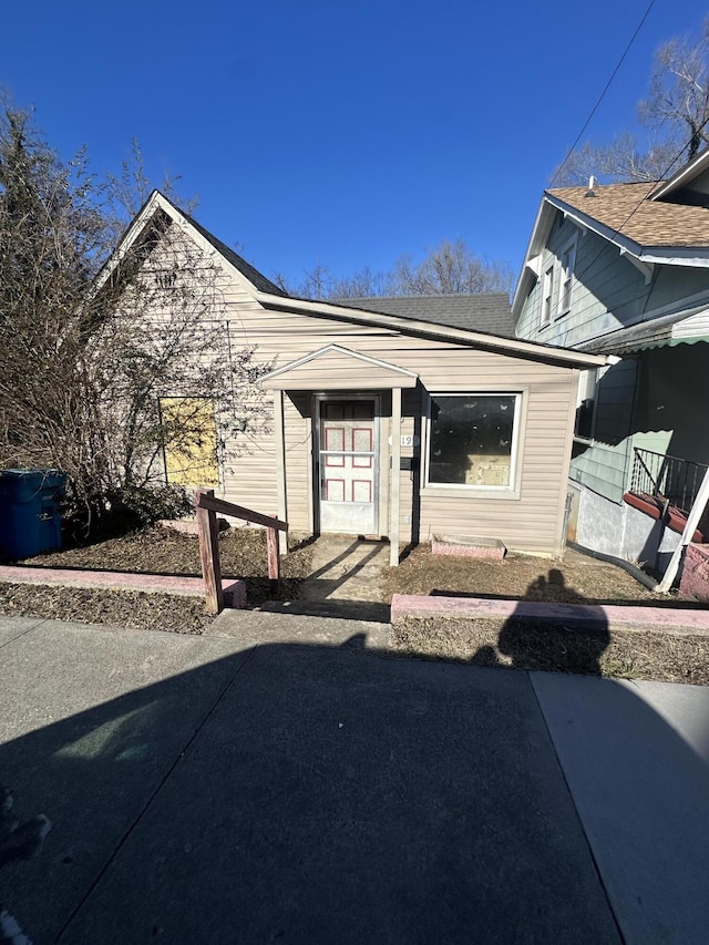 doorway to property with a patio area