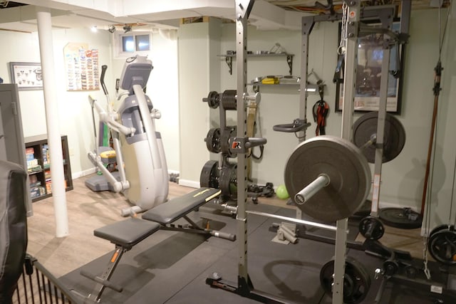 view of workout area