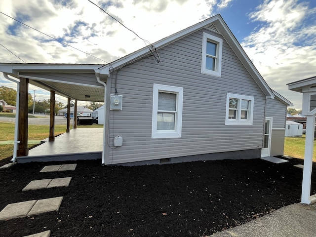 view of property exterior