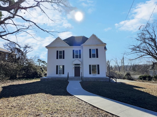 view of front of house with stucco siding