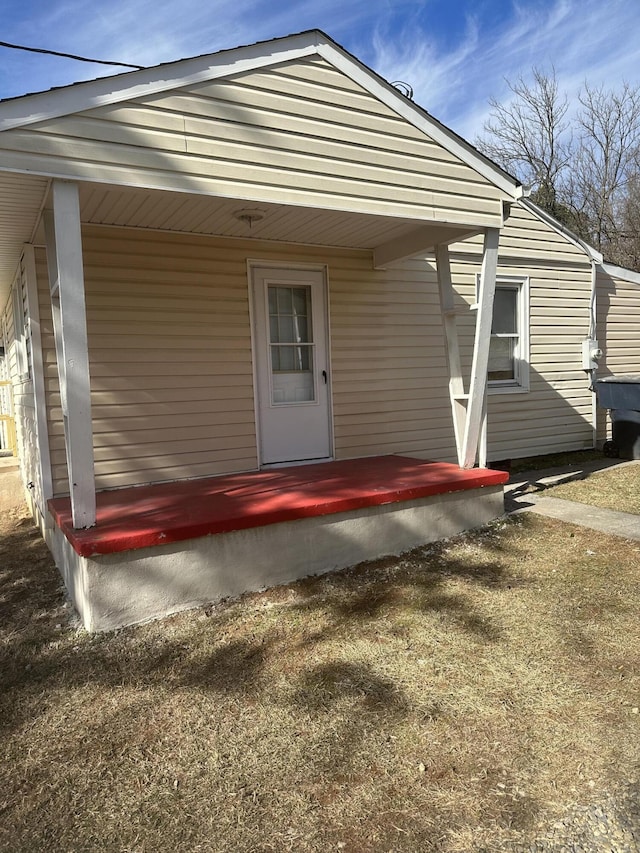 view of rear view of property