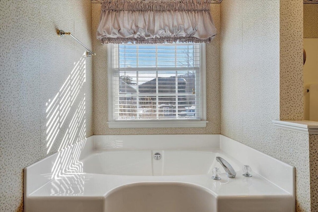 bathroom with a bathtub