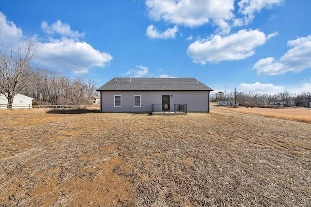 view of back of property