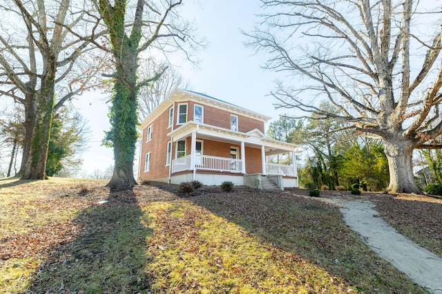 view of front of home with a porch