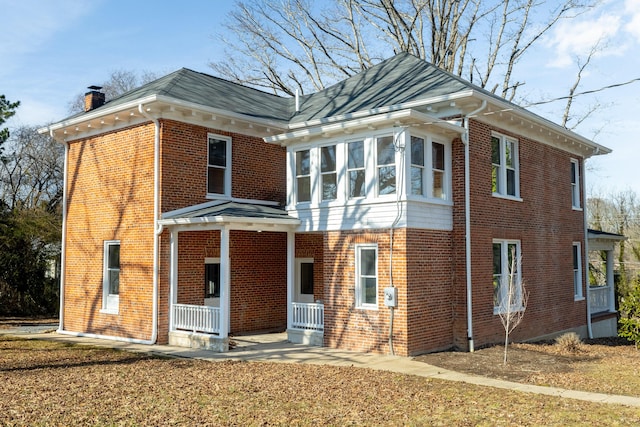 exterior space featuring a porch