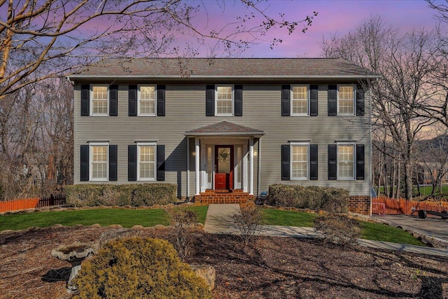 view of colonial-style house