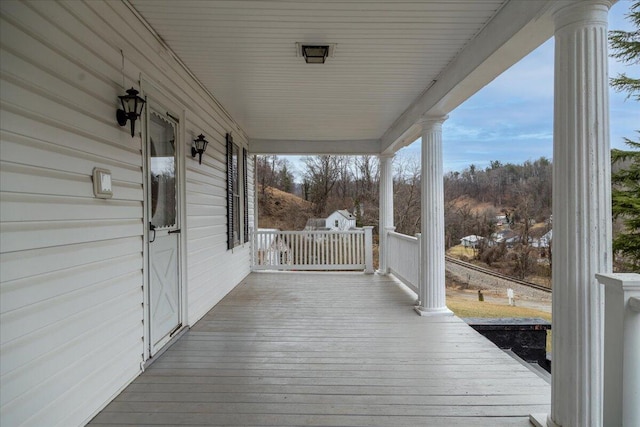 view of deck