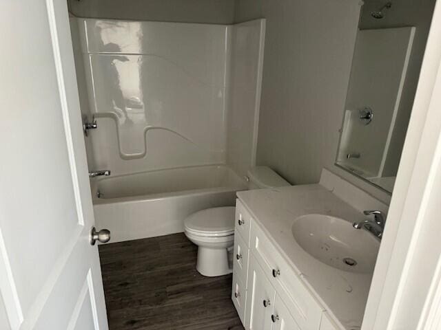 LOT19 Cedar Bluff Ln, Hardy, VA 24101 - bathroom featuring toilet, vanity, wood finished floors, and  shower combination