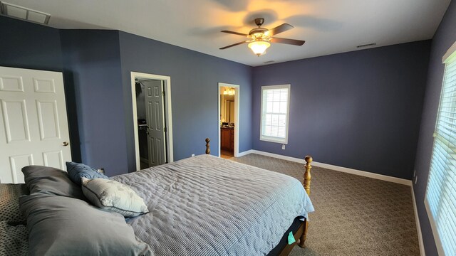 1057 Barrow Hills Dr, Huddleston, VA 24104 - bedroom with carpet flooring, baseboards, and a ceiling fan