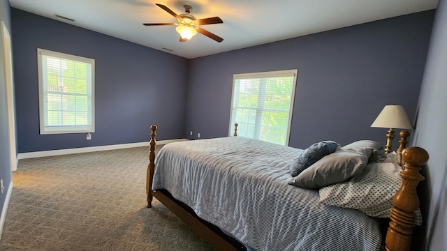 1057 Barrow Hills Dr, Huddleston, VA 24104 - carpeted bedroom with baseboards and a ceiling fan