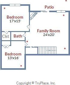 1057 Barrow Hills Dr, Huddleston, VA 24104 - floor plan / room layout