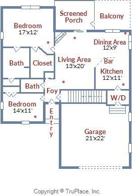 1057 Barrow Hills Dr, Huddleston, VA 24104 - property floor plan