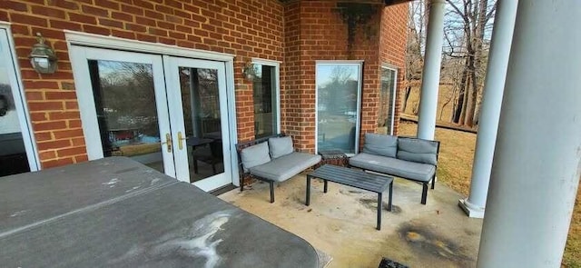 view of patio / terrace with french doors