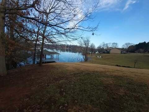 view of yard with a water view