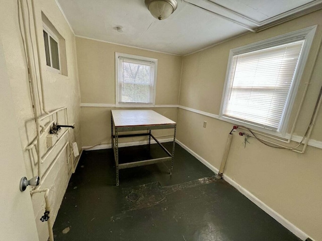 miscellaneous room featuring concrete flooring