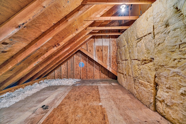 view of attic