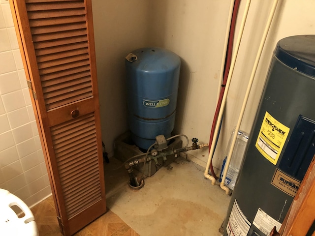 utilities featuring electric water heater