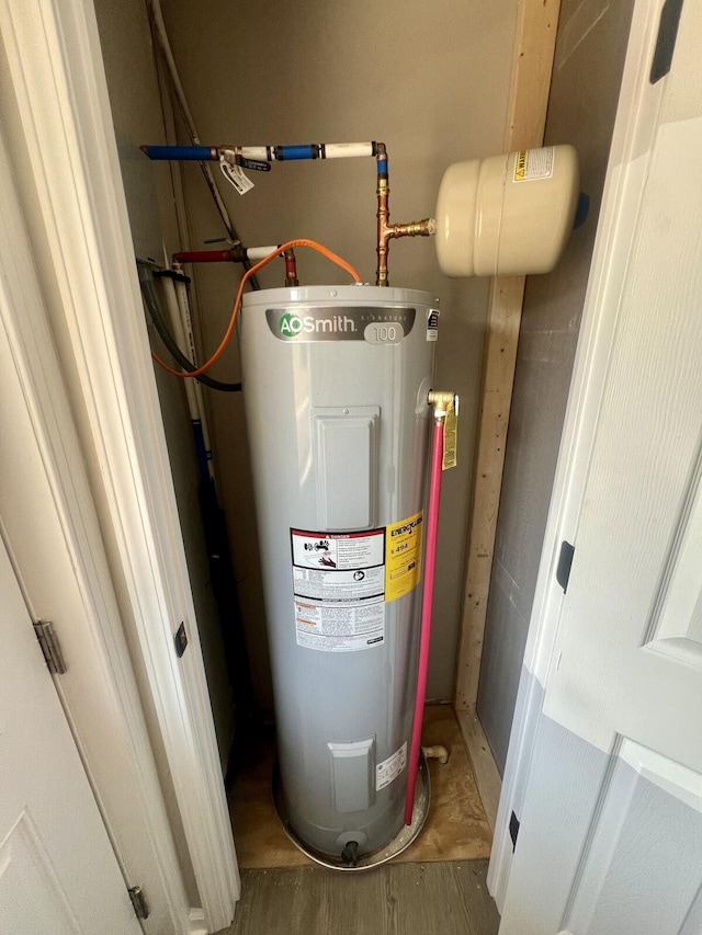 utilities featuring electric water heater