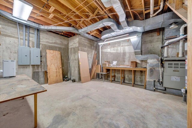 3615 Dogwood Ln SW, Roanoke, VA 24015 - unfinished basement featuring electric panel