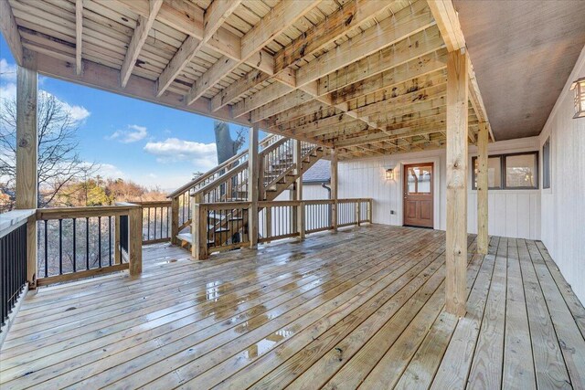 3615 Dogwood Ln SW, Roanoke, VA 24015 - wooden deck featuring stairs