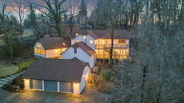 3615 Dogwood Ln SW, Roanoke, VA 24015 - view of aerial view at dusk