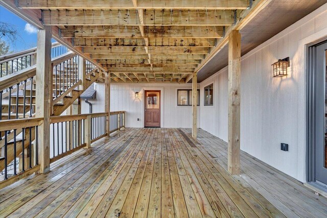 3615 Dogwood Ln SW, Roanoke, VA 24015 - deck featuring stairs