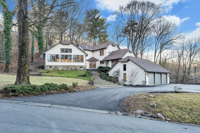 3615 Dogwood Ln SW, Roanoke, VA 24015 - view of front of home with a garage, a front yard, and driveway